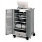 Medienschrank, fahrbar,  95 cm hoch, 58x61 (B/T) 